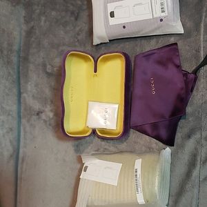 GUCCI (1) eyeglass (2) Sunglass case